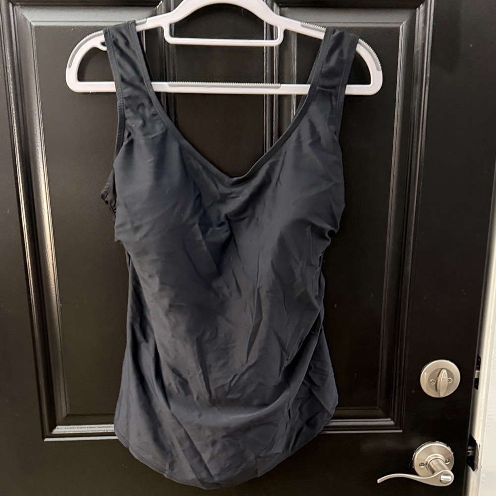 Sleek Black One-Piece Swimsuit